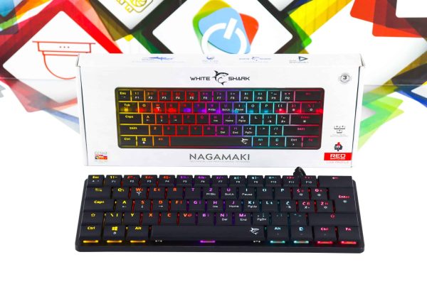 Gaming tipkovnica White Shark Nagamaki red switch crna