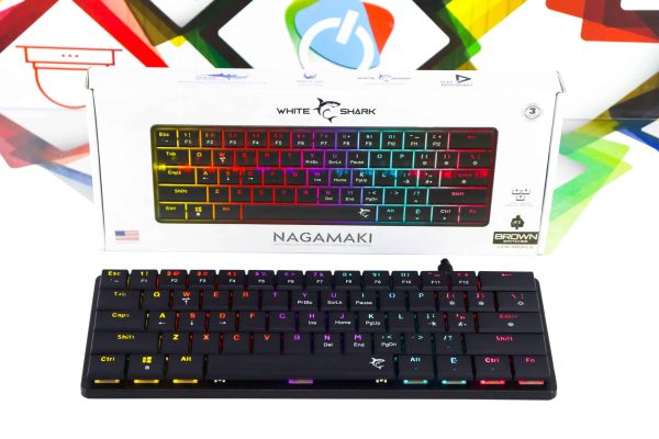 Gaming tipkovnica White Shark Nagamaki brown switch crna