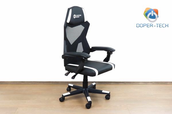 Gaming stolica Canyon Flow MCH01 crno-bijela - Slika 2