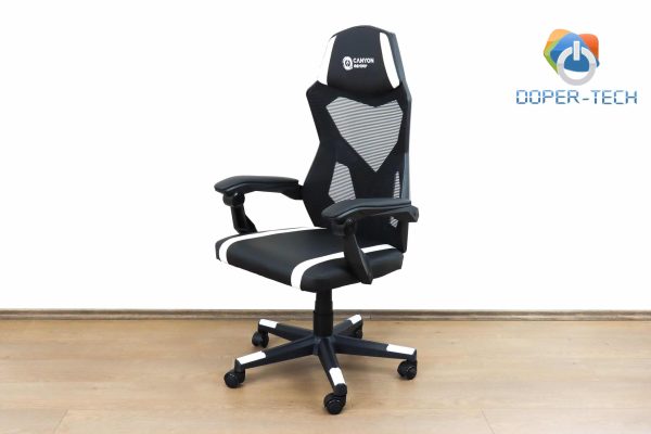 Gaming stolica Canyon Flow MCH01 crno-bijela - Slika 3