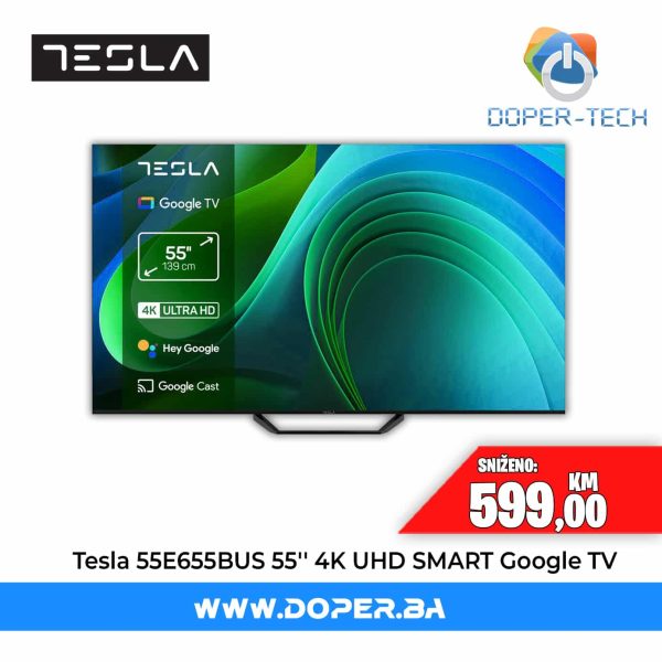 TV Tesla 55E655BUS 55'' LED 4K UHD Smart Google TV