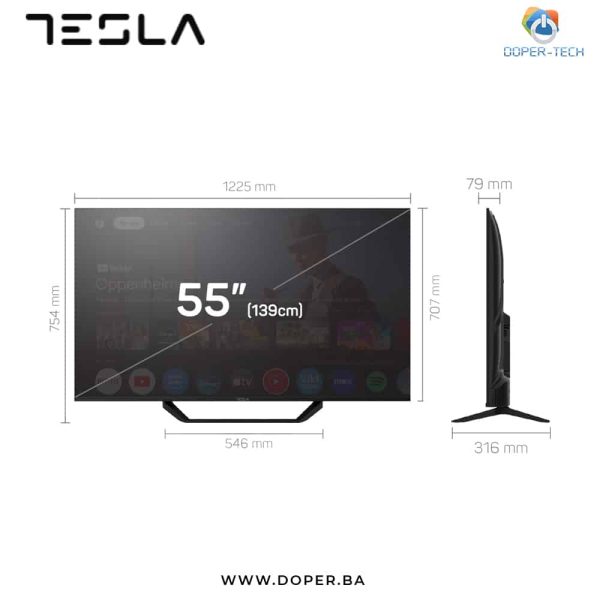 TV Tesla 55E655BUS 55'' LED 4K UHD Smart Google TV - Slika 2